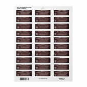 ウッドストリ素朴ーンライトメイソンジャー差出人住所 ラベル (フルシート)