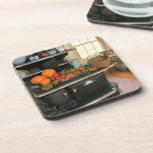 ウッドストーブのコースター コースター (左側)