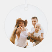 ウッドスノーフレーク初めてのクリスマスズインザニューホーム メタルオーナメント (裏面)