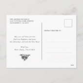 ウッドスノーフレーク3フォトコラージュ シーズンポストカード (裏面)