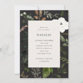 ウッドスライス素朴の赤ちゃんシャワーの招待状 セーブザデート (裏面)