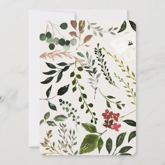 ウッドスライス素朴卒業パーティー招待状 セーブザデート (裏面)