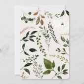 ウッドスライス素朴結婚式の招待 セーブザデート (裏面)