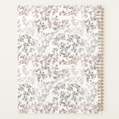 ウッドスライス素朴銅箔の秋の秋の結婚式 プランナー手帳 (裏面)