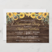 ウッドス素朴マフラワー退職パーティー 招待状 (正面)