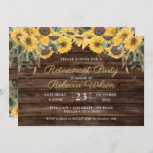 ウッドス素朴マフラワー退職パーティー 招待状 (正面/裏面)