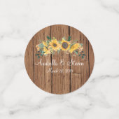 ウッドス素朴ンフラワー結婚のペルソカスタマイズリゼ コンフェッティ (スモール正面)