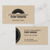 ウッドソースタンプグラインタンブラックウッドグレイン 名刺 (正面/裏面)