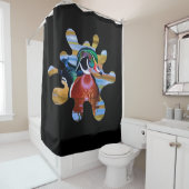 ウッドダックシャワーカーテン、ダック狩り シャワーカーテン (インサイチュ)