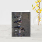 ウッドダックスオンブランチ カード (黄色い花)