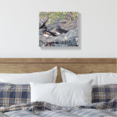 ウッドダックス保護野生動物 キャンバスプリント (インサイチュ (寝室))