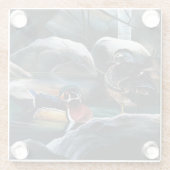 ウッドダックス池 ガラスコースター (裏面)