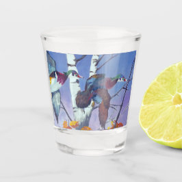 ウッドダック飛んでいる ショットグラス