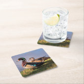 ウッドダック・レイクサイド スクエアペーパーコースター (インサイチュ)