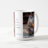 ウッドチャックかGroundhogのマグ コーヒーマグカップ (正面右)