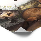 ウッドチャックイラストレーション ポスター (角)