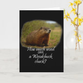ウッドチャック！ウッドチャックはどれだけの木をチャックできる？ カード (黄色い花)