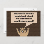 ウッドチャック・タングツイスター ポストカード (正面/裏面)