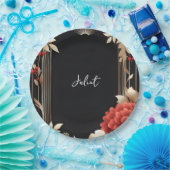 ウッドツリーバ素朴ンファームアーチブライダルシャワー ペーパープレート (パーティー)