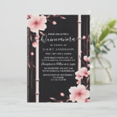 ウッドツリーピンクガーリーさくらんぼブロッサムキンセアニェラ 招待状 (スタンド正面)