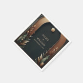 ウッドツリーフォレストバ素朴ンファームアーチ結婚ズ スタンダードカクテルナプキン (角)