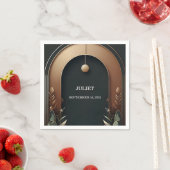 ウッドツリー ラスティック バーン ファーム アーチ ブライダル シャワー スタンダードカクテルナプキン (インサイチュ)