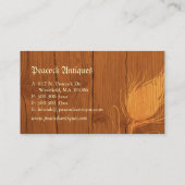 ウッドテクスチャモノグラムアンティーク 名刺 (裏面)