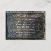ウッドテクスチャーモダン 名刺 (裏面)