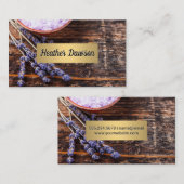 ウッドテーブルラベンダー入浴剤 名刺 (正面/裏面)