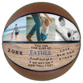 ウッドテーマ父の日パパ誕生日バスケットボール バスケットボール (正面)