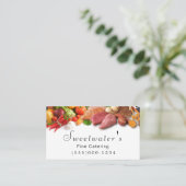 ウッドデザインフードベジタブルシェフケータリング 名刺 (スタンド正面)