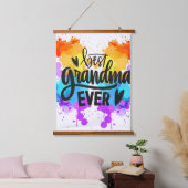 ウッドトッピングのウォールアート 吊り下げ型タペストリー (寝室)