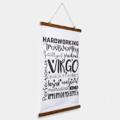 ウッドトッピング《星座》乙女座ウォールタペストリー 吊り下げ型タペストリー (傾斜あり)