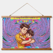 ウッドトップウォールタペストリーは鮮やかな色を特徴 吊り下げ型タペストリー (正面2)