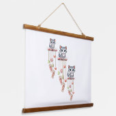 ウッドトップウォールタペストリーキャットキットン 吊り下げ型タペストリー (傾斜あり)
