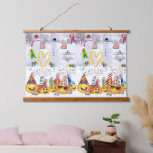 ウッドトップウォールタペストリーメリークリスマス誕生日 吊り下げ型タペストリー (寝室)