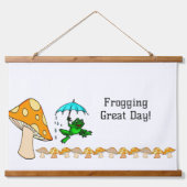 ウッドトップウォールタペストリ素晴らしー曇り日！ 吊り下げ型タペストリー (正面)