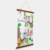 ウッドトップタペストリーズポッサムフロッグチックスフローラ 吊り下げ型タペストリー (傾斜あり)