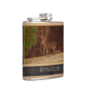 ウッドトー素朴ンスタッグ/バックディアカモフラージュ フラスク (右)