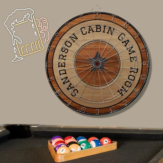 ウッドトー素朴ンスター木目 ダーツボード