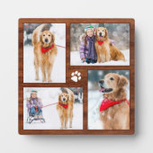 ウッドドッグ素朴恋人フォトコラージュ フォトプラーク (正面)