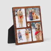 ウッドドッグ素朴恋人フォトコラージュ フォトプラーク (正面)