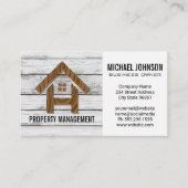 ウッドハウスロゴ |ビルダー大工 名刺 (正面)