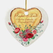 ウッドハートとバラカントリーラブ セラミックオーナメント (裏面)