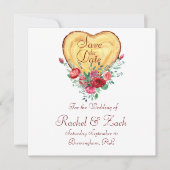 ウッドハートとバラカントリーラブ セーブザデート (正面)