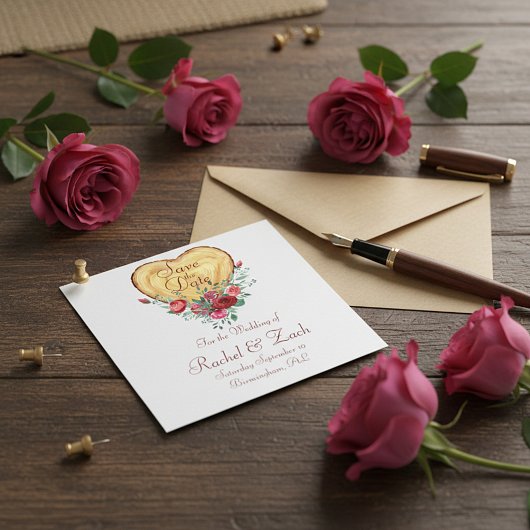 ウッドハートとバラカントリーラブ セーブザデート