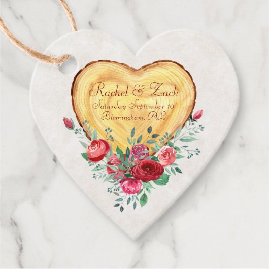 ウッドハートとバラカントリーラブ フェイバータグ (正面)