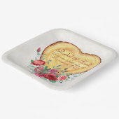 ウッドハートとバラカントリーラブ ペーパープレート (傾斜あり)