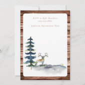 ウッドバック素朴バチェラースタッグパーティー 招待状 (裏面)