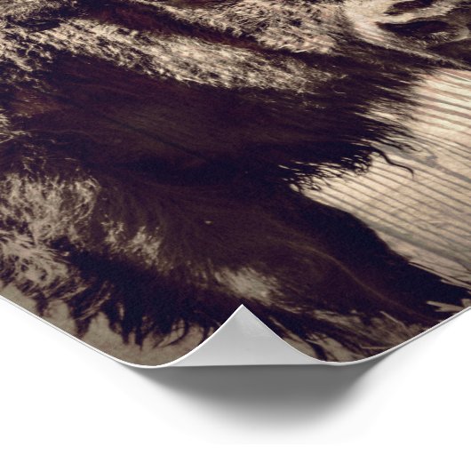 ウッドバッファロ素朴フォトワイルドウェスタン ポスター (角)